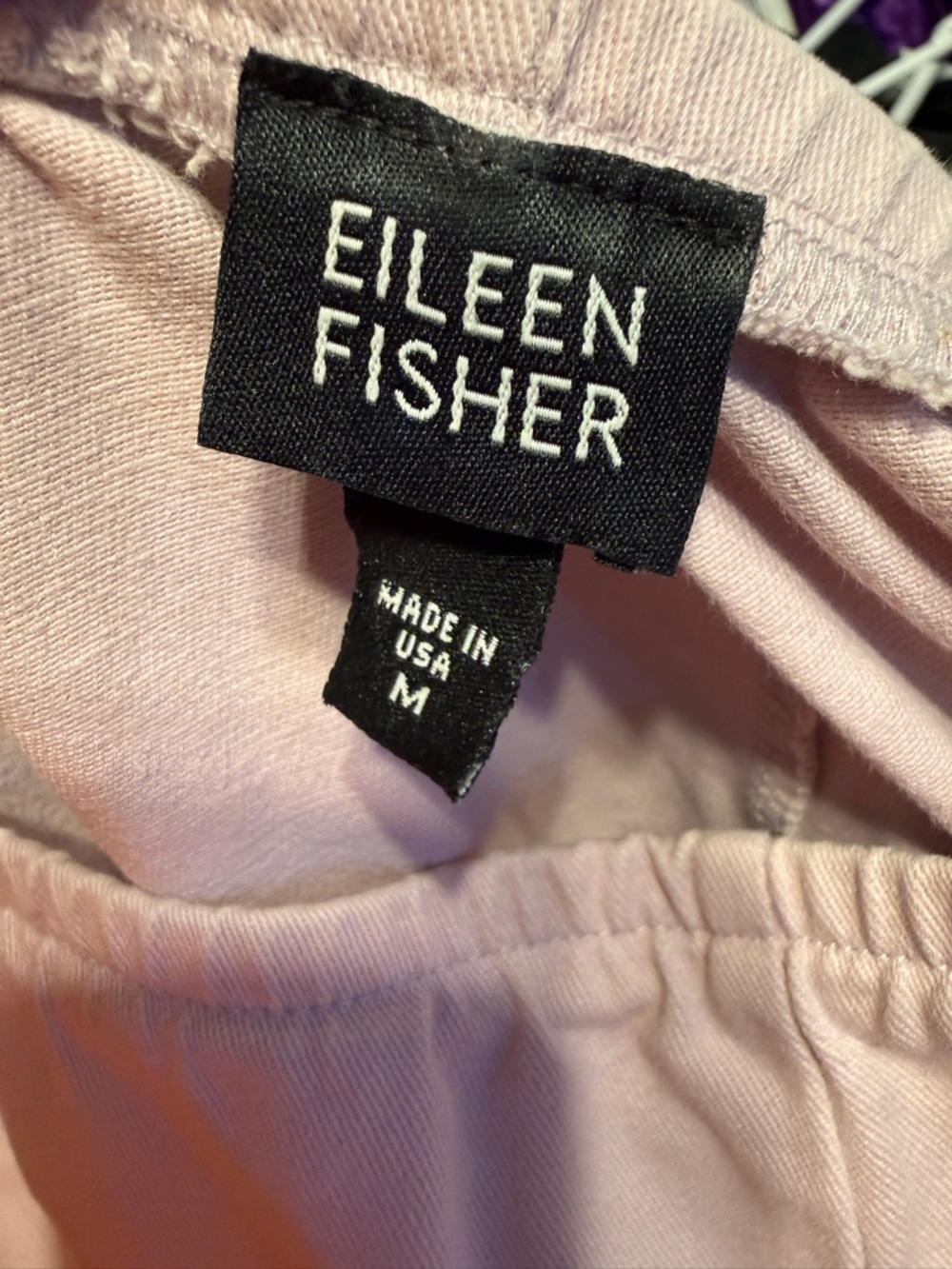 Eileen Fisher Blush Pink Pull-On Pants - Picture 2 of 6